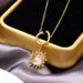 Simple And Versatile Double Sided Diamond Ring 925 Silver Clavicle Necklace Female Pendant Can Be Opened_ipsvogv.com
