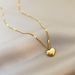 Japanese And Korean Temperament Love Pendant Necklace, Women's Fashion Design, Titanium Steel Jewelry, Gold Lock Bone_ipsvogv.com
