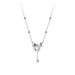 Zuyin 999 Escape Princess Bow Pure Silver Tassel Sweet And Fresh Collar Chain Women's Necklace_ipsvogv.com