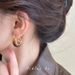 Women's Earrings Maillard autumn and winter light luxury high-end earrings hoop women's round amber earrings amber ear buckle temperament_ipsvogv.com