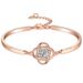 Women's Jewelry Four Leaf Clover Bracelet Creative Alloy Diamond Ladies Bracelet_ipsvogv.com