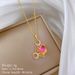 】 Colorful 【 Crab Personality Light Luxury Temperament Gorgeous Full Diamond Necklace Women's Versatile Clavicle Chain 【 】_ipsvogv.com
