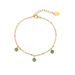 Women's Jewelry Malachite Necklace Simple Clavicle Chain New Titanium Steel Non Fading Necklace Jewelry_ipsvogv.com