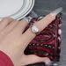 Retro Love Bow Open Ring Female Sweet Cool Hot Girl Y2k Millennial Style Ring Niche Design Hand Jewelry_ipsvogv.com