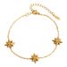 Fashionable Niche Geometric Titanium Steel Necklace With Versatile Design And Floral Star Tassel Collarbone Chain_ipsvogv.com