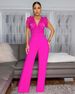 Women's Personalized Line Lace Stitching Sleeveless Sports Fitness Jumpsuit_ipsvogv.com