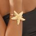 B2889 Personalized Exaggerated Metal Starfish Shaped Open Summer Ocean Vacation Style Bracelet_ipsvogv.com