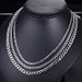 Vintage Lock Chain Mens Stainless Steel 7mm and 9mm Necklace Charm Gifts Long Chain for Unisex Men Punk Classic Jewelry_ipsvogv.com
