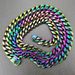 Iridescent Freemasonry Masonic Mason Man's 15mm Width Stainless Steel Solid Chain Necklace Long 24~38 Inch_ipsvogv.com