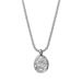 Fashion Sparkling Geometric Round Pendant Necklace Female Ins Light Luxury Clavicle Chain Necklace Accessories_ipsvogv.com