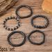 Fashion Dark Style Alloy Cross Wooden Bead Bracelet E-commerce Men's Volcanic Stone Beaded Bracelet_ipsvogv.com