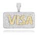 Men's Jewelry VISA Card Zircon Pendant Hip Hop Personality Hip Hop Pendant_ipsvogv.com