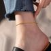 Fashion Geometric Titanium Steel Plating Women's Anklet_ipsvogv.com