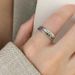 New Sweet And Versatile Niche Design Accessory, Double-layer Color Diamond Letter Ring, Women's Instagram High-end Style_ipsvogv.com