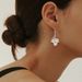 Retro old leaf earrings S925 silver female zircon ear hook ear jewelry jewelry silver jewelry_ipsvogv.com
