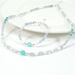 Bamboo Shell Green Turquoise Hyaline Hyaline Natural Stone Bracelet Necklace Set_ipsvogv.com