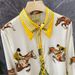 Women's Clothing heavy silk stretch satin equestrian positioning flower print shirt women's tops_ipsvogv.com