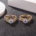 S Pure Silver Micro Inlaid Three Rose Gold Main 2 Carat Single Diamond Plated Ring Female Internet Red_ipsvogv.com