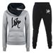 Women's Clothing Women's sweatshirt suit hoodie sports letter LOVE suit fashion and leisure hot style_ipsvogv.com