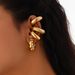 4-Piece Plastic C-shaped Smooth Twist Ear Clip Set, Hip-hop Fashion Internet Celebrity Versatile Daily Wear Ear Accessories_ipsvogv.com