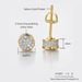 Light luxury full diamond threaded for men with micro inlaid zircon color separation earrings, trendy earrings_ipsvogv.com