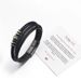 Stainless Multi-layer Braided Men's Titanium Steel Fashion Leather Bracelet Engraved Gift Set_ipsvogv.com