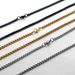 stainless steel square pearl necklace titanium steel jewelry with chain thick chain diy accessories men's snake bone chain_ipsvogv.com