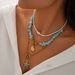 Beach Vacation Starfish Baroque Gravel Sweet Ocean Style Conch Bead Necklace For Women_ipsvogv.com