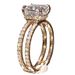 Sanjie Plated 14k Double Layer Crown With Square Diamond Princess Engagement Ring_ipsvogv.com