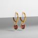 Unisex Copper Plated Diamond Colored Earrings Simple And Fashionable Light Luxury High End Retro Niche Temperament Earrings_ipsvogv.com