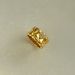 Unisex Real Gold Electroplated Titanium Steel Valentine's Day Love Zircon Pattern Ring_ipsvogv.com
