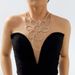 N11193 Creative Tulip Flower Earrings Necklace ZA Personalized Elegant Exaggerated Full Diamond Neckchain_ipsvogv.com