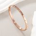 Women's Jewelry Titanium Steel Buckle O Shaped Bracelet No Fading Light Luxury Ten Zircon Diamond Studded Stainless Steel Bracelet_ipsvogv.com