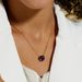 Candy Colored Gem Clavicle Chain S925 Silver Plated 9K Gold Three Dimensional Amethyst Necklace Style Simple Fashion_ipsvogv.com
