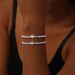 Women's Jewelry Electroplated Silver Copper Bead Love Bracelet Heart Shaped Love Elastic Line Bracelet All Match Hand Jewelry_ipsvogv.com