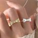 Bow Female Minimalist Style, Niche Design, Cute And Sweet Temperament, New Opening Ring, Ins Index Finger Ring_ipsvogv.com