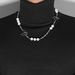 Personality Simple Sweater Necklace Men And Women Short Choker Reflective Pearl Butterfly Necklace_ipsvogv.com