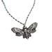 Necklaces Gothic Silver Moth Skull Pendant Necklace_ipsvogv.com