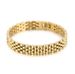 Stainless Steel Vacuum Plating Fashion Curved Brand Watch Strap Bracelet Female Gold Bracelets_ipsvogv.com