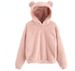 Women's Clothing autumn and winter new fluffy rabbit ears hooded warm sweater sweater_ipsvogv.com