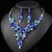 2022 New Necklace Set Women's Two Piece Alloy Elegant Bridal Dress_ipsvogv.com