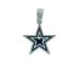 Unisex Hot Selling Dallas Cowboys Football Team Badge Blue Oil Drip Five Pointed Star Alloy Pendant Necklace_ipsvogv.com