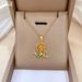 Green 【 】 Leaf Rose Zircon Light Luxury Charm Gorgeous Full Diamond Necklace Women's Versatile Clavicle Titanium Steel 【 】_ipsvogv.com