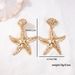 Jewelry Beach Ocean Inlaid Diamond Starfish Fashion Personality Temperament Vacation Style Earrings For Women_ipsvogv.com