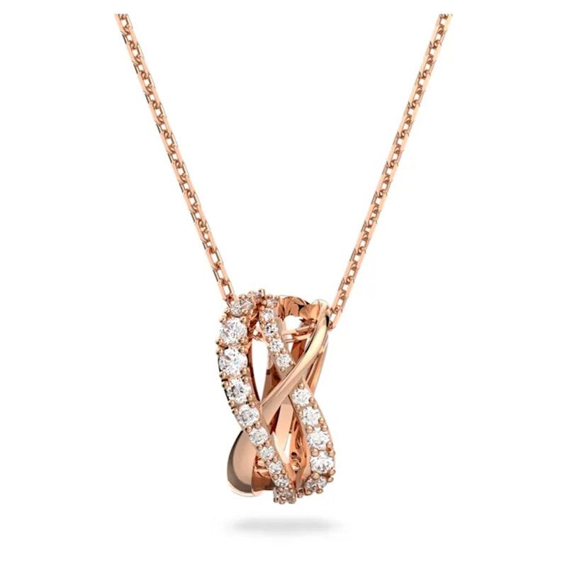 Spiral Cross Necklace Female Elements Crystal Smart Staggered Clavicle Necklace Female_ipsvogv.com