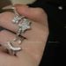 【 4280 People's Collection 】 Love, Cross Zircon Female Ins, Niche Design, Index Finger Ring, Light Luxury, Exquisite_ipsvogv.com