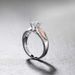 Zircon Jewelry Angel Wings Gold Ring Women's Creative Handicraft_ipsvogv.com