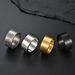 Men's Jewelry 10mm Wide Simple Flat Inside And Outside Matte Brushed Titanium Steel Ring Retro Silver Men's Trendy Hip Hop Ring Bracelet_ipsvogv.com