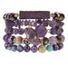 Popular Bohemian Stacking Style Bracelet Natural Gemstone And Crystal Bud Imperial Pine Set Women's Bracelet_ipsvogv.com