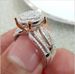 Unisex new micro diamond studded rose gold plated two tone ring luxury banquet engagement ring_ipsvogv.com